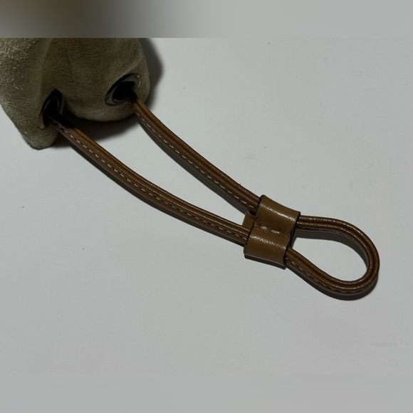 Coach Soho Drawstring Wristlet Rare Vintage Hand Bag Style 7128 Y2K Bamboo Suede - Picture 4 of 7